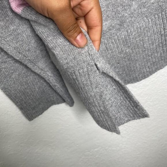 Marled Reunited Clothing Womens Sweater Size XL Cowl Neck Gray Striped Pullover - Picture 16 of 16